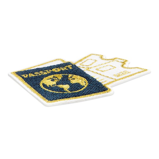 Passport Embroidered Iron-On & Adhesive Patch by Make Market®